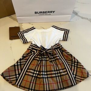 NEW BURBERRY Plaid Dress - 18M